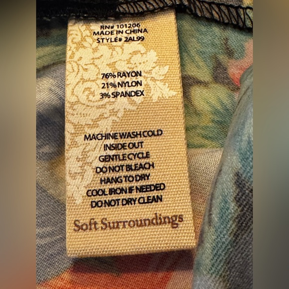 Soft Surroundings Multicolor Straight Leg Pants - Picture 7 of 8